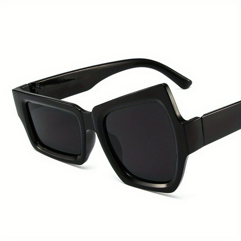 Men s Irregular Square Sunglasses Mixed Color Reflective Lens Stylish Accessory for Casual Gift Walmart