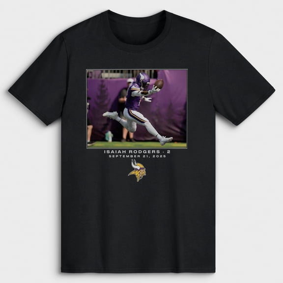 Men's Isaiah Rodgers Black Minnesota Vikings NFL Flash Features Week 3 T-Shirt