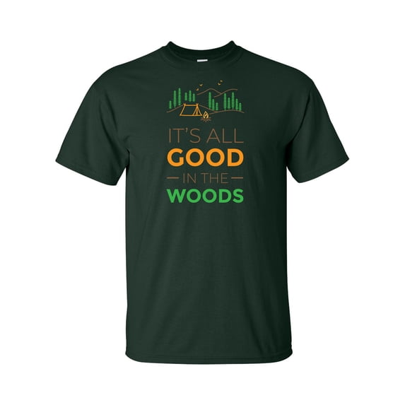 Men's It's All Good in the Woods Short Sleeve T-shirt-Forest-4xl