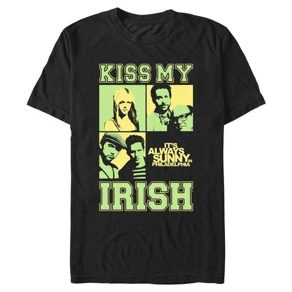 Men's It's Always Sunny In Philadelphia Kiss My Irish Graphic T-Shirt
