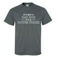 thumbnail image 1 of Men's It's Not A Dad Bod, It's A Father Figure Funny Father's Day Short Sleeve Graphic T-shirt-Heather Grey-5xl, 1 of 4