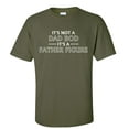 thumbnail image 1 of Men's It's Not A Dad Bod, It's A Father Figure Funny Father's Day Short Sleeve Graphic T-shirt-Military-medium, 1 of 4