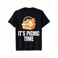 thumbnail image 1 of Men's "It's Picnic Time" Graphic Tee - Soft 100% Crew Neck T-Shirt, 1 of 6
