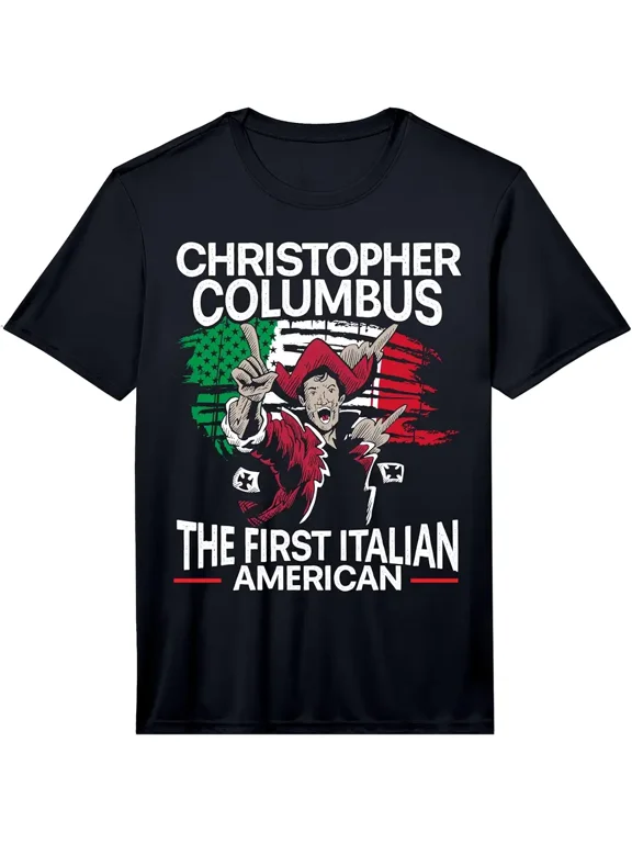 Men's Italian American Heritage Columbus Day Graphic T-Shirt