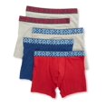 thumbnail image 1 of Men's Izod 213PB19 Cotton Boxer Briefs - 5 Pack (Grey/Estate/Chilli S), 1 of 1