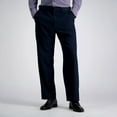 thumbnail image 1 of Men's Haggar® Premium Classic-Fit Flat-Front Stretch Suit Pants Color: Navy Herringbone Size: 42X30, 1 of 4