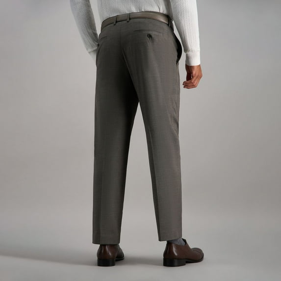 Men's Haggar® Premium Classic-Fit Flat-Front Stretch Suit Pants Color: Oatmeal Size: 44X30