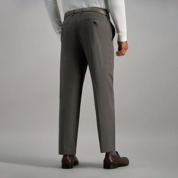 Men's Haggar® Premium Classic-Fit Flat-Front Stretch Suit Pants Color: Oatmeal Size: 36X32