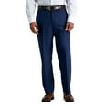 thumbnail image 1 of Men's Haggar® Premium Classic-Fit Flat-Front Stretch Suit Pants Color: Blue Weave Size: 42X30, 1 of 4