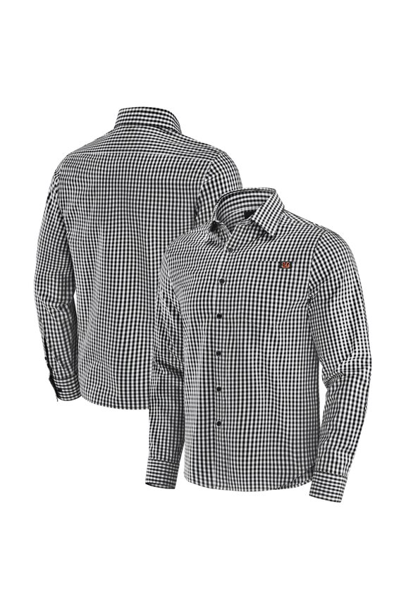 Men's J. Palmer Black Cincinnati Bengals Dual Threat Long Sleeve Button-Up Shirt