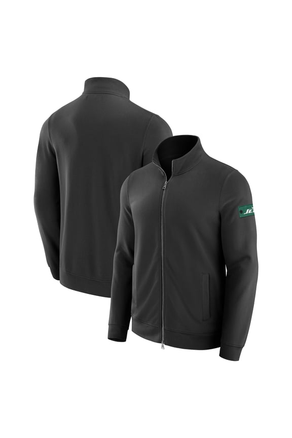 Men's J. Palmer Black New York Jets QB1 Full-Zip Sweatshirt
