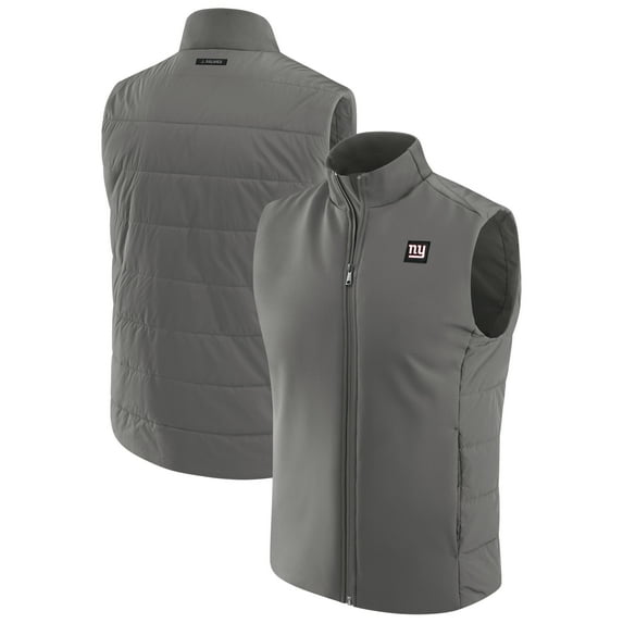 Men's J. Palmer Graphite New York Giants Front Office Full-Zip Vest
