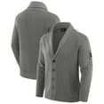 thumbnail image 1 of Men's J. Palmer Graphite Minnesota Vikings The Playmaker Cardigan Raglan Sweater, 1 of 6