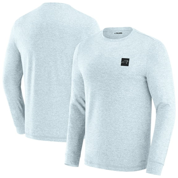 Men's J. Palmer Gray Carolina Panthers Four Down Long Sleeve T-Shirt