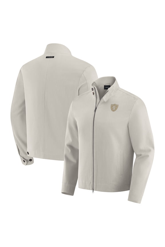 Men's J. Palmer  Gray Las Vegas Raiders Air Raid Full-Zip Jacket