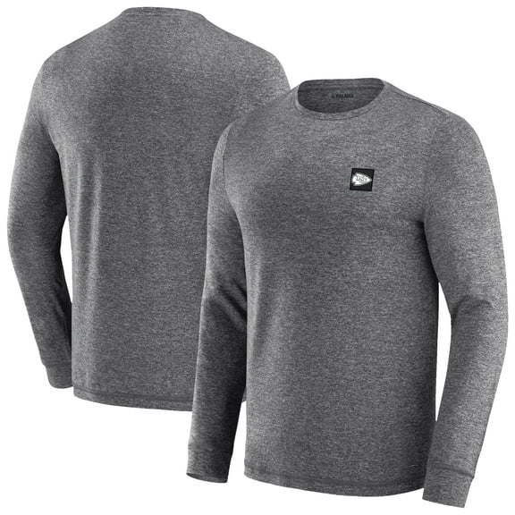 Men's J. Palmer Heather Black Kansas City Chiefs Four Down Long Sleeve T-Shirt