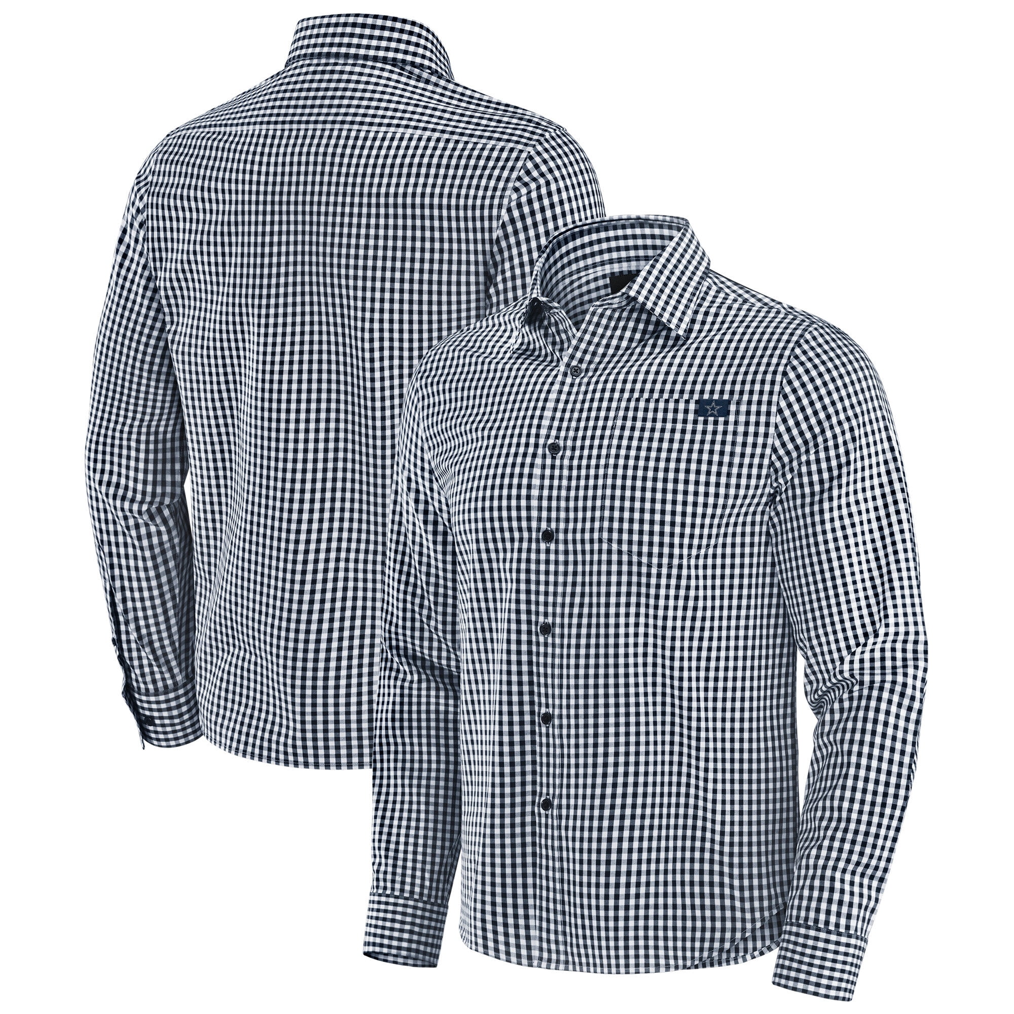 Men's J. Palmer Navy Dallas Cowboys Dual Threat Long Sleeve Button-Up Shirt  - Walmart.com