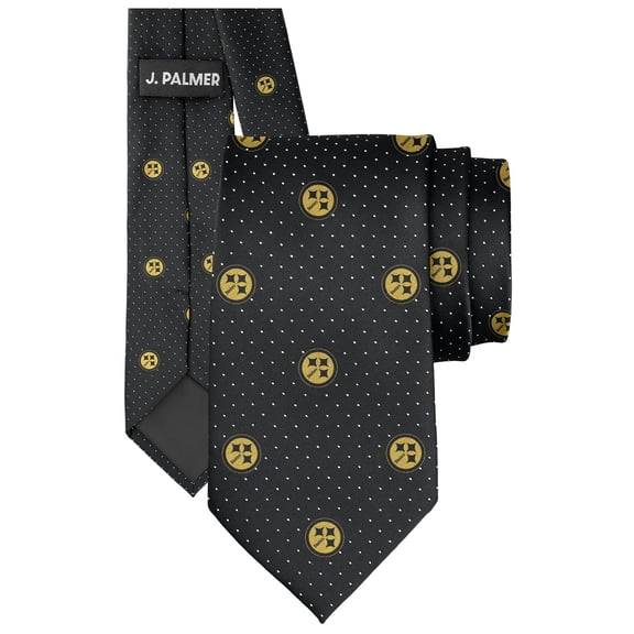 Men's J. Palmer Pittsburgh Steelers Game Day Polka Dot Tie