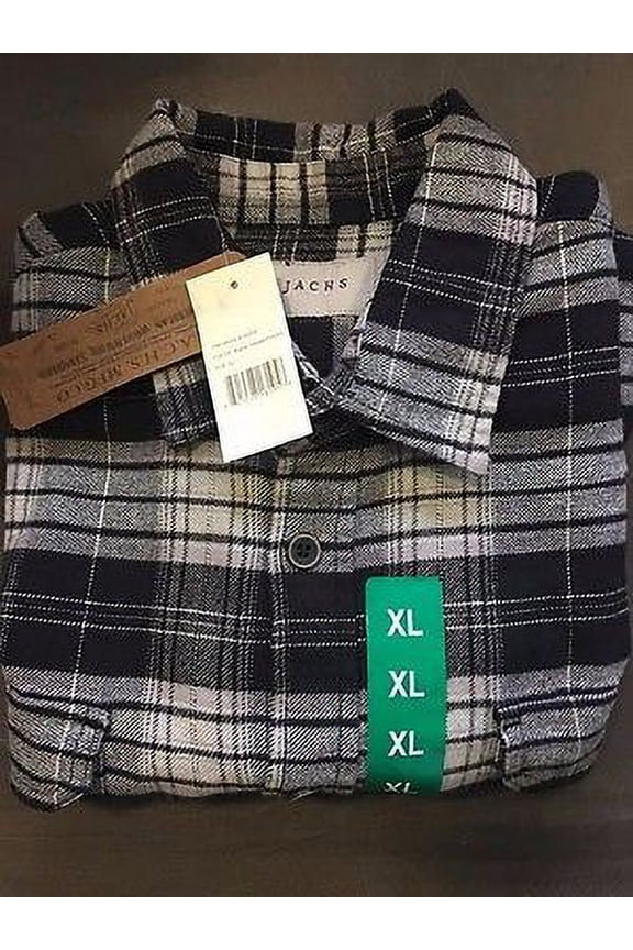 Men's JACHS MFG Co Brawny Flannel Plaid Shirt Button Front