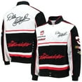 thumbnail image 1 of Men's JH Design Black/White Dale Earnhardt Twill Uniform Full-Snap Jacket, 1 of 5