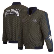 Mens JH Design Charcoal Orlando Magic 2022/23 City Edition Full-Zip Nylon Bomber Jacket