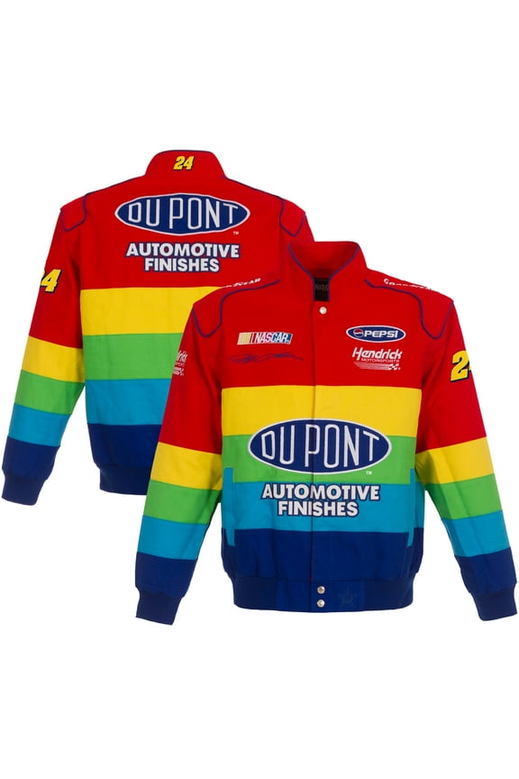 Men's JH Design Red/Blue Jeff Gordon Twill Uniform Full-Snap Jacket