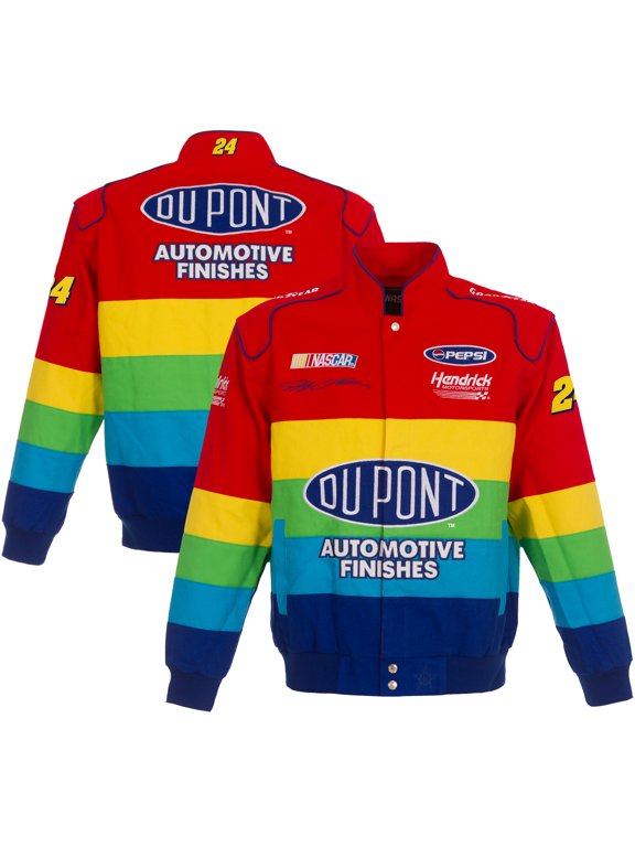 Men's JH Design Red/Blue Jeff Gordon Twill Uniform Full-Snap Jacket