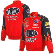 Men's JH Design Red Jeff Gordon DuPont Twill Driver Uniform Full-Snap Jacket