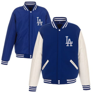 LA Dodgers Blended Blue and White Letterman Jacket