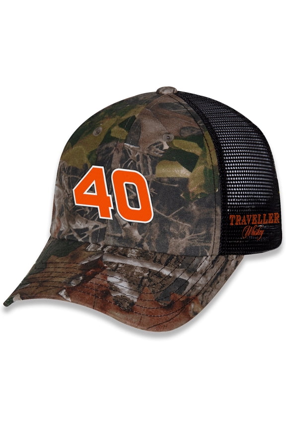 Men's JR Motorsports Official Team Apparel Camo Justin Allgaier Traveller Whiskey Adjustable Hat