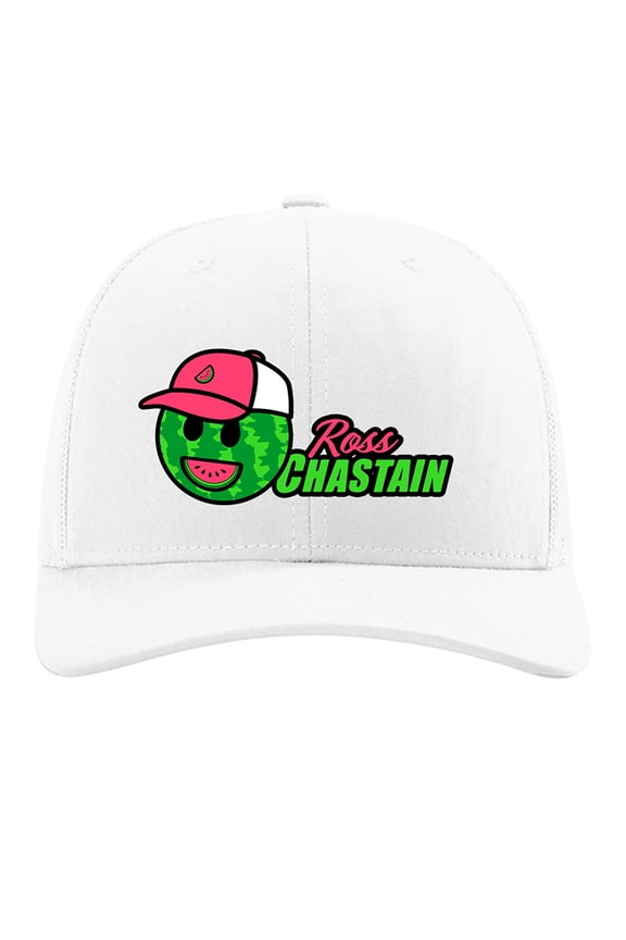 Men's JR Motorsports Official Team Apparel White Ross Chastain  Domestic Trucker Adjustable Hat