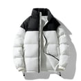 thumbnail image 1 of Men's Jacket Men's Color Blocked Long Sleeved Stand Up Collar Zipper Cardigan Thickened Warm Jacket,Jacket Men Jackets for Men Light Jackets for Men Winter Jackets for Men Coats for Men, 1 of 9