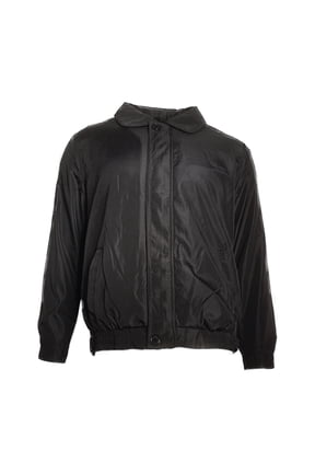 Men's Jacket Microfiber Golf Sport Water Resistant Zip Up Windbreaker Coat, Black, 3XL