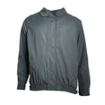 thumbnail image 1 of Men's Jacket Microfiber Golf Sport Water Resistant Zip Up Windbreaker Coat, Grey, L, 1 of 4