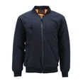 thumbnail image 1 of Men's Jacket Multi Pocket Water Resistant Industrial Uniform Quilted Bomber Work, Navy, M, 1 of 4