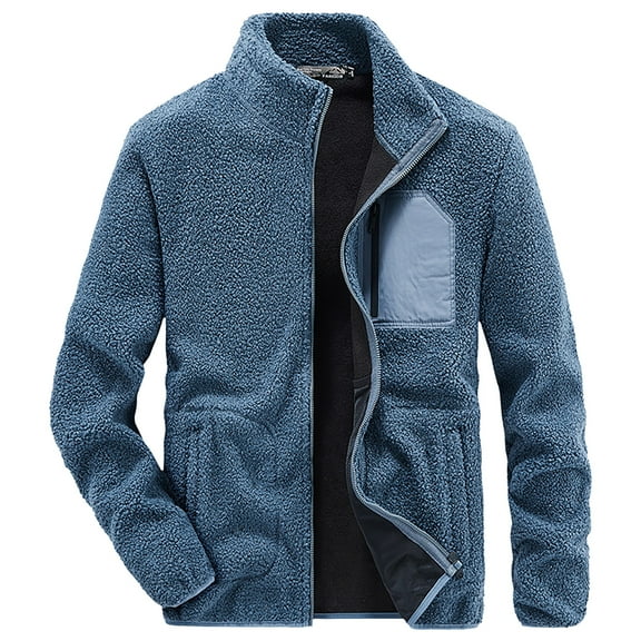 Men's Jacket Outdoor Casual Cardigan Coat Lightweight Warm Softshell Windbreaker for All Seasons