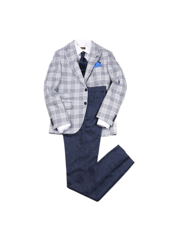 Men's Jacket, Stylish Fitted Polyester Soft Textured Blue Jacket