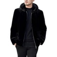 thumbnail image 1 of Men's Jacket Winter Warm Hooded Coat Casual Short Outerwear Lightweight Comfortable Stylish, 1 of 2