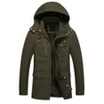 thumbnail image 1 of Men's Jacket Winter Warm Windproof Softshell Outerwear Hooded Coat for Cold Weather Comfort, 1 of 1