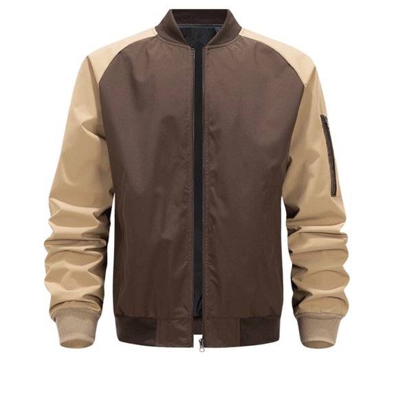 Men's Jacket, Workwear, Loose Fit, Windbreaker Coffee L