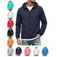 thumbnail image 1 of Men's Jackets Hooded Zip Up Casual Lightweight Windbreaker Jacket with Pockets Spring Fall Fashion Clothes, 1 of 9