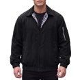 thumbnail image 1 of Men's Jackets Solid Color Lapel Zipper Casual Windbreaker 3 Pockets Jeans Jackets Trucker Coat, 1 of 5