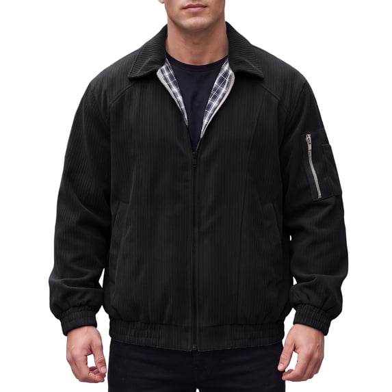 Men's Jackets Solid Color Lapel Zipper Casual Windbreaker 3 Pockets Jeans Jackets Trucker Coat