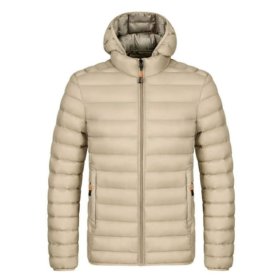 Men's Down Jackets Windproof Outdoor Winter Thermal Puffer Jacket Detachable Hooded Cold Weather Down Jacket Parka Padded Outwear Fall Jackets for Men WH2 XXL