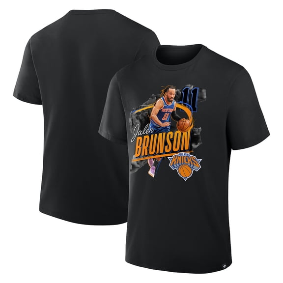Men's Jalen Brunson Black New York Knicks Start of Season T-Shirt