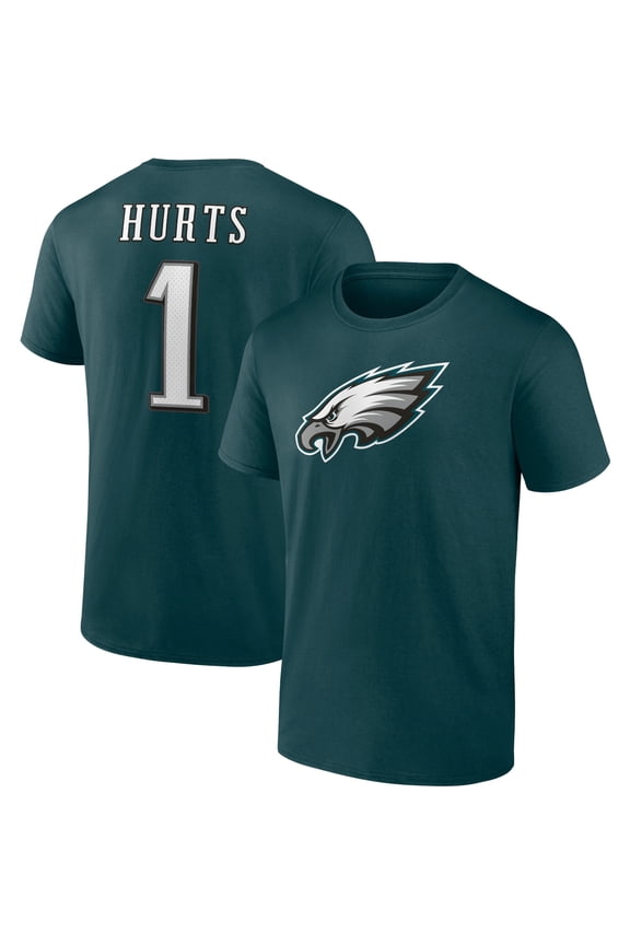 Men's Jalen Hurts Midnight Green Philadelphia Eagles Player Icon T-Shirt