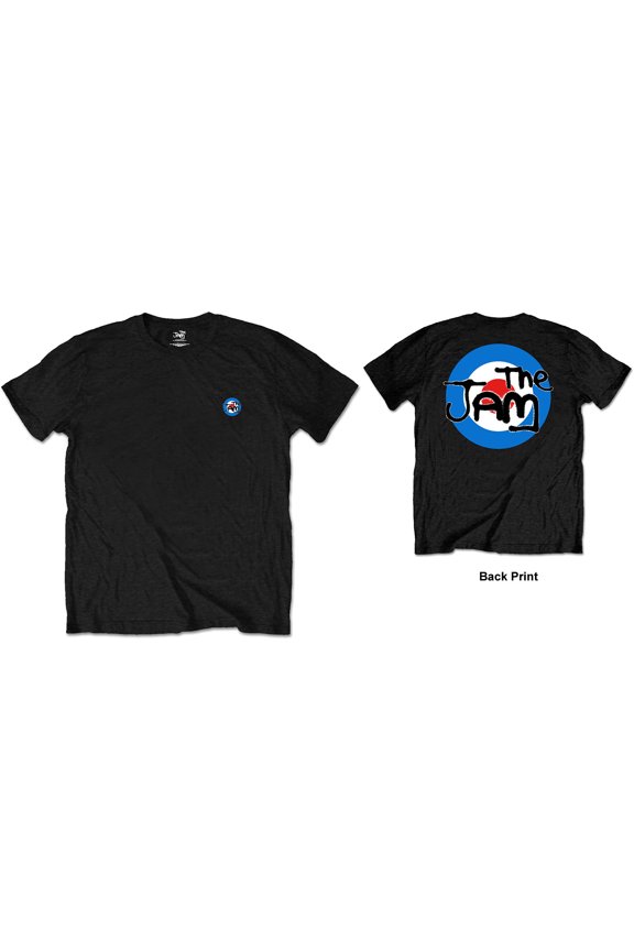 Men's Jam Target Logo (Back Print/Retail Pack) Slim Fit T-shirt Medium Black