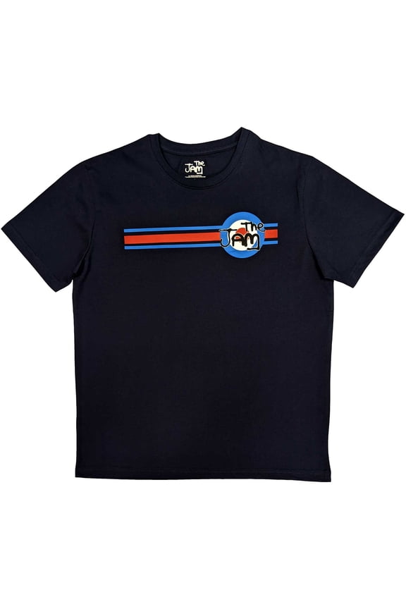 Men's Jam Target Stripe Slim Fit T-shirt Small Navy
