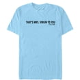 thumbnail image 1 of Men's Jane the Virgin Mrs. Virgin to You  Graphic Tee Light Blue Medium, 1 of 3
