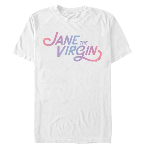 Men's Jane the Virgin Rainbow Logo Graphic Tee White Large